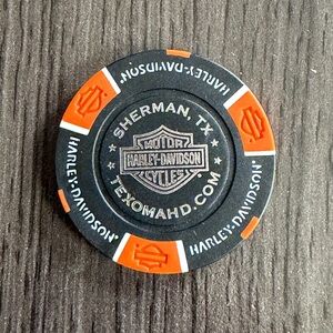 Harley Davidson Poker Chip Texoma Sherman, Texas